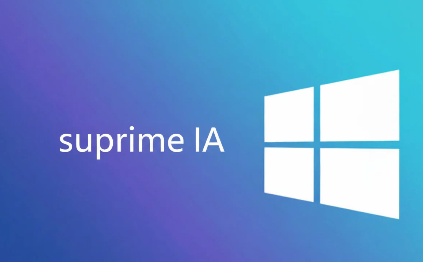 🧠 Windows 11 – Suppression IA