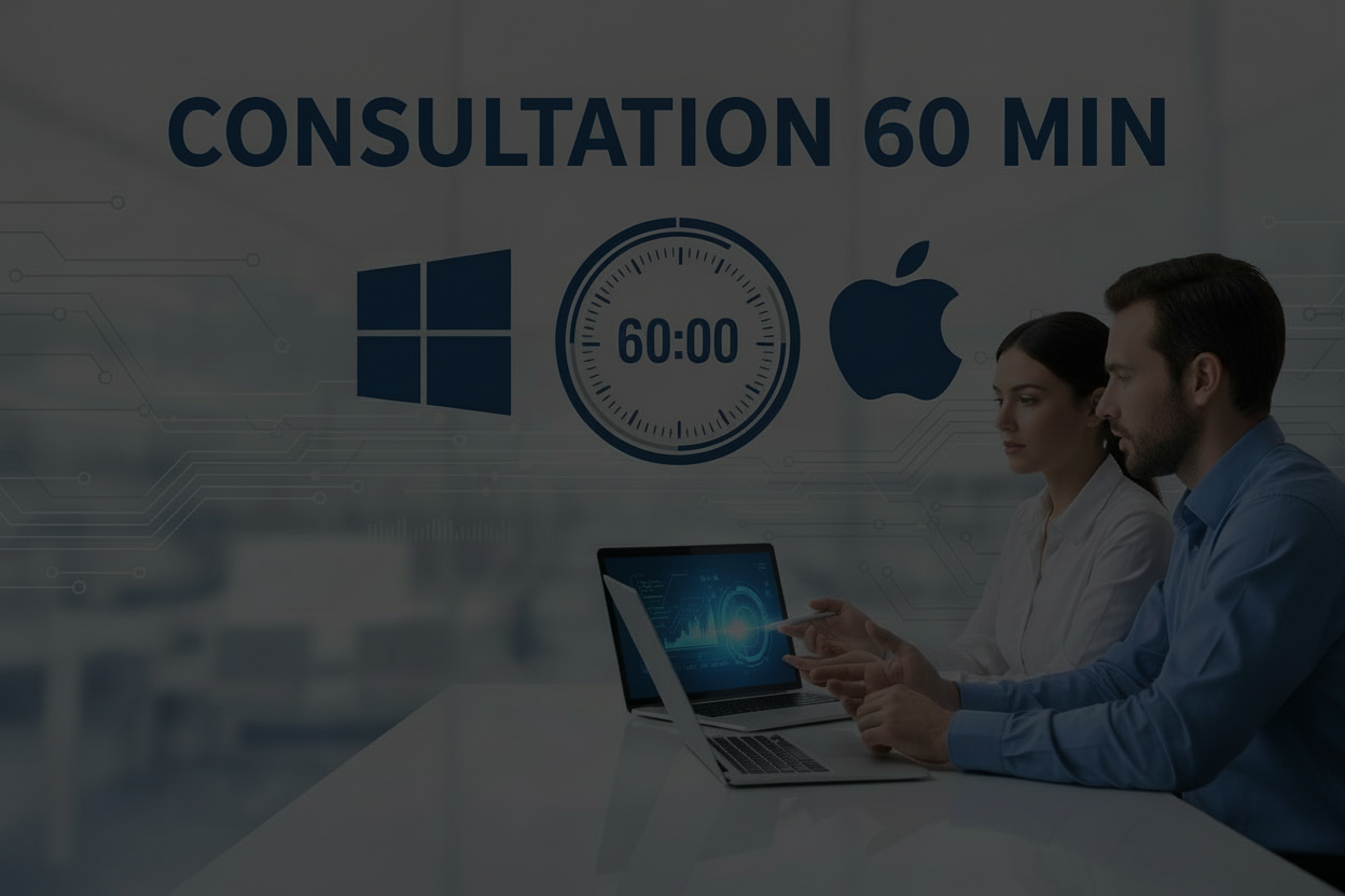 garde l'image mais mettre windows et apple mac logo gros 